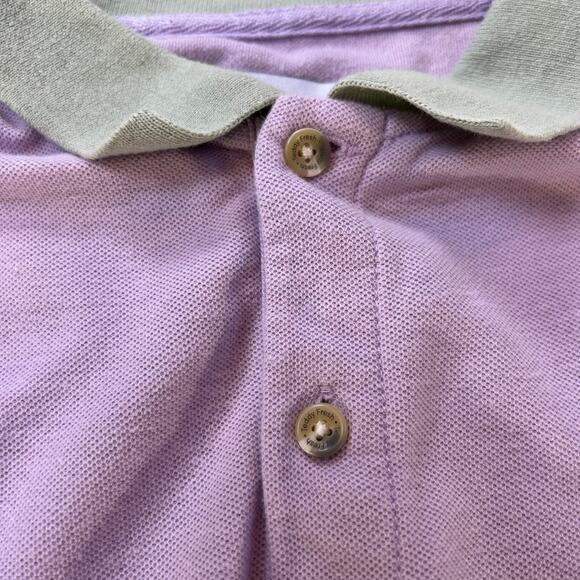Teddy Fresh Colorblock Polo Long Sleeve Shirt Pastel Lavender Mint Yellow M - Picture 4 of 8